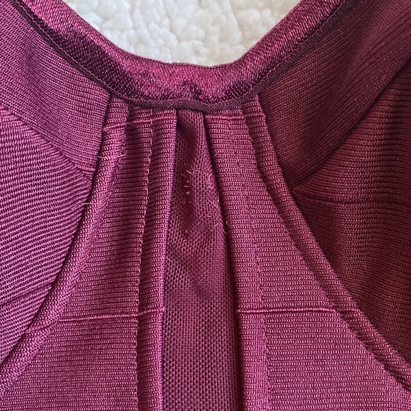 Wine colored Spaghetti strap balcony top body suit - Picture 5 of 5